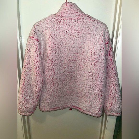 Forever 21 Pink Fluffy Sherpa Jacket Juniors Size Small - Picture 4 of 4